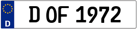 Trailer License Plate